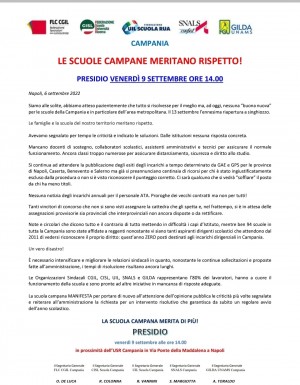 le scuole campane meritano rispetto